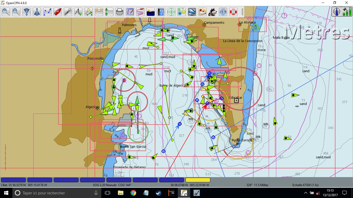 Les données AIS visibles en navigation sur ordinnateur ou sur téléphone portable ou tablette
